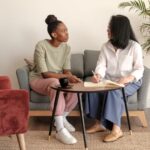 A teenage girl undergoing counselling